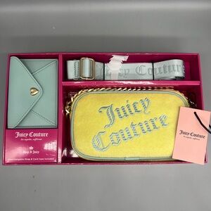 Juicy couture slim camera bag gift set